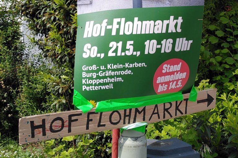 Hof-Flohmarkt am 21. Mai 2023: Nachhaltigkeit leben in Karben